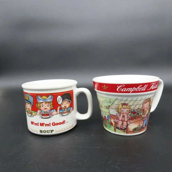 Campbell Soup Mugs Set of 2 Vintage - Picture 4 of 6